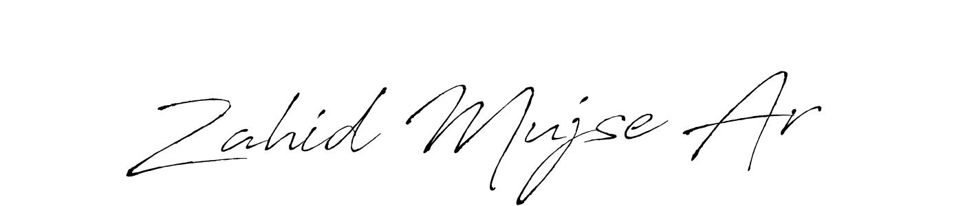 Create a beautiful signature design for name Zahid Mujse Ar. With this signature (Antro_Vectra) fonts, you can make a handwritten signature for free. Zahid Mujse Ar signature style 6 images and pictures png