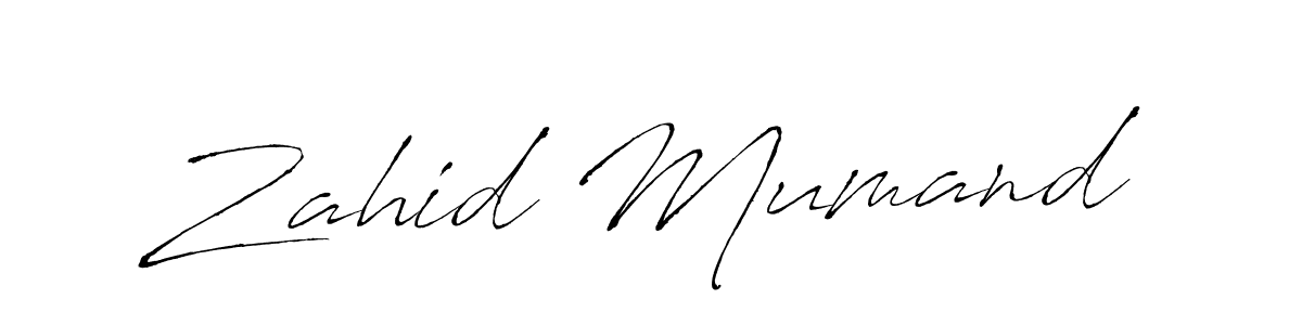 Create a beautiful signature design for name Zahid Mumand. With this signature (Antro_Vectra) fonts, you can make a handwritten signature for free. Zahid Mumand signature style 6 images and pictures png