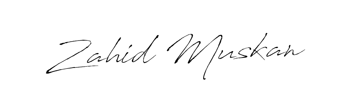 Make a beautiful signature design for name Zahid Muskan. Use this online signature maker to create a handwritten signature for free. Zahid Muskan signature style 6 images and pictures png