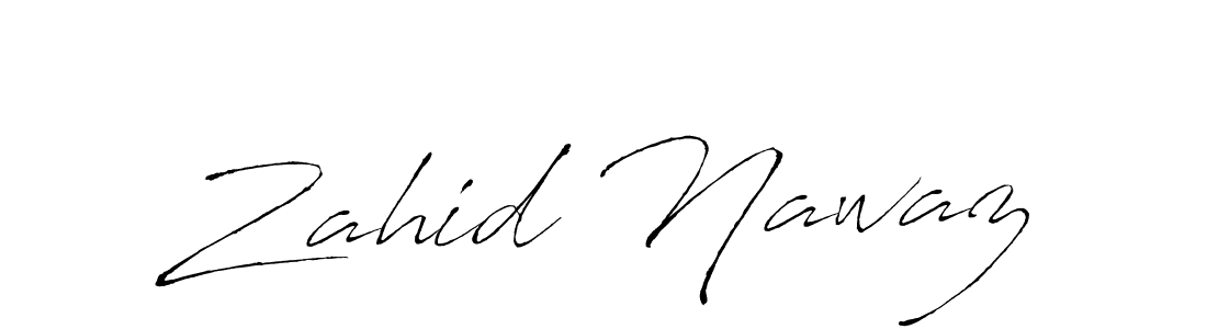Create a beautiful signature design for name Zahid Nawaz. With this signature (Antro_Vectra) fonts, you can make a handwritten signature for free. Zahid Nawaz signature style 6 images and pictures png