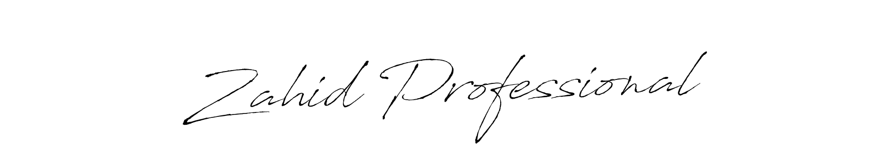 Also You can easily find your signature by using the search form. We will create Zahid Professional name handwritten signature images for you free of cost using Antro_Vectra sign style. Zahid Professional signature style 6 images and pictures png