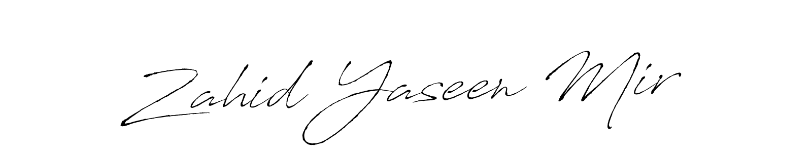 Design your own signature with our free online signature maker. With this signature software, you can create a handwritten (Antro_Vectra) signature for name Zahid Yaseen Mir. Zahid Yaseen Mir signature style 6 images and pictures png