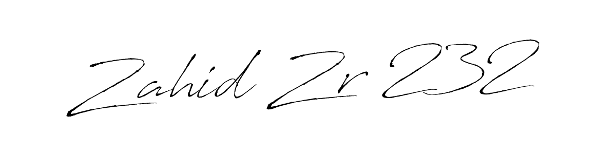 Also we have Zahid Zr 232 name is the best signature style. Create professional handwritten signature collection using Antro_Vectra autograph style. Zahid Zr 232 signature style 6 images and pictures png