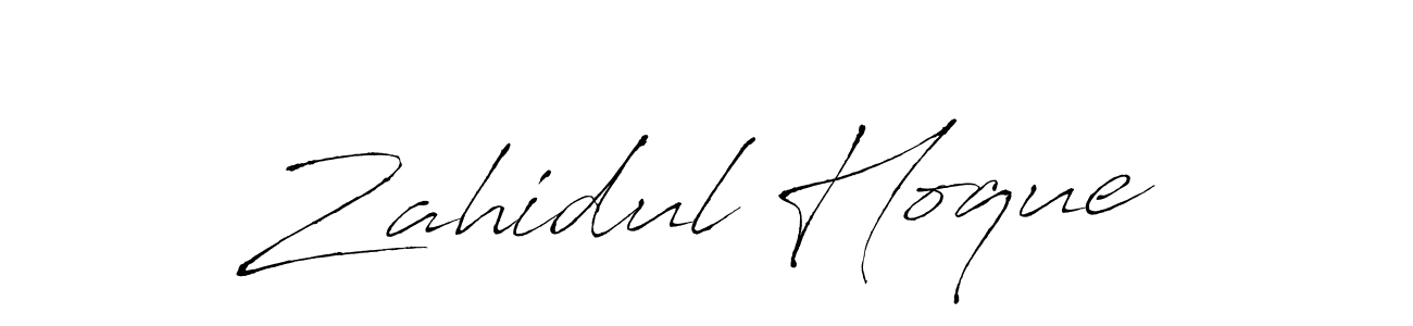 Zahidul Hoque stylish signature style. Best Handwritten Sign (Antro_Vectra) for my name. Handwritten Signature Collection Ideas for my name Zahidul Hoque. Zahidul Hoque signature style 6 images and pictures png