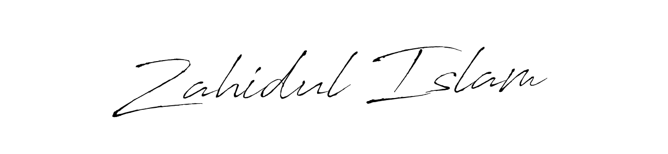 Make a beautiful signature design for name Zahidul Islam. With this signature (Antro_Vectra) style, you can create a handwritten signature for free. Zahidul Islam signature style 6 images and pictures png