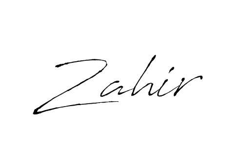 How to make Zahir signature? Antro_Vectra is a professional autograph style. Create handwritten signature for Zahir name. Zahir signature style 6 images and pictures png