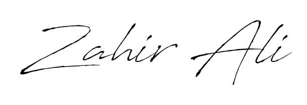 The Antro_Vectra lettering style adds unique flourish to name Zahir Ali. Stand out with a custom digital autograph made in seconds. Zahir Ali signature style 6 images and pictures png