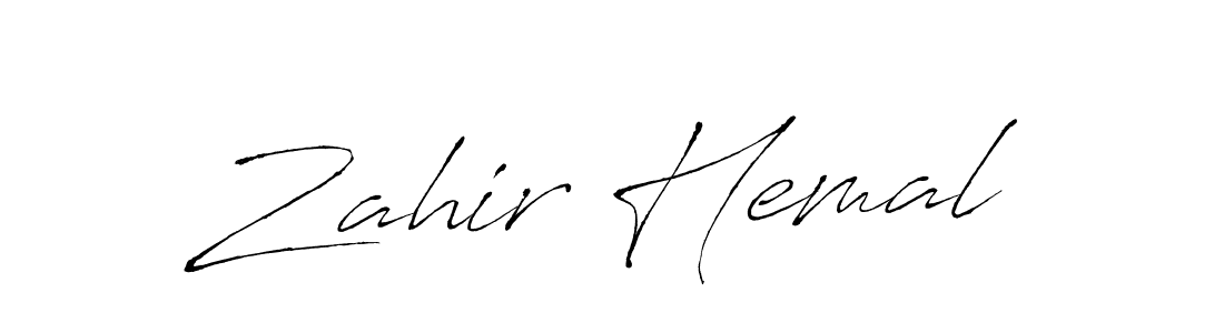 Antro_Vectra is a professional signature style that is perfect for those who want to add a touch of class to their signature. It is also a great choice for those who want to make their signature more unique. Get Zahir Hemal name to fancy signature for free. Zahir Hemal signature style 6 images and pictures png