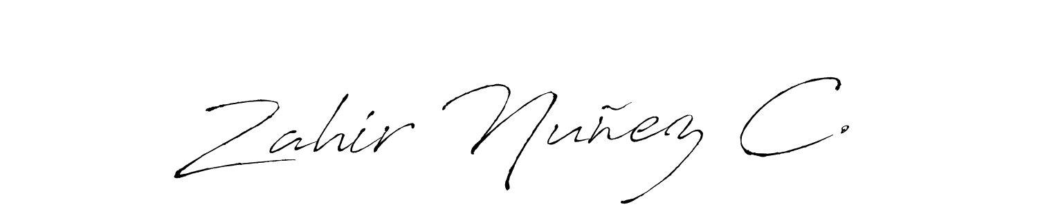 How to make Zahir Nuñez C. signature? Antro_Vectra is a professional autograph style. Create handwritten signature for Zahir Nuñez C. name. Zahir Nuñez C. signature style 6 images and pictures png
