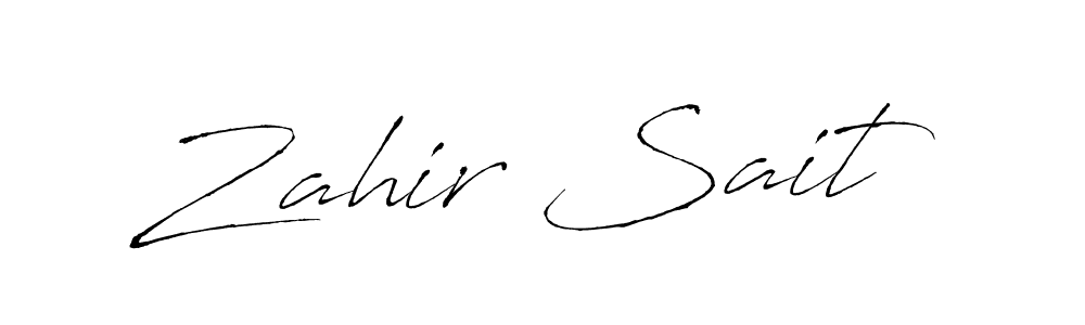 Also we have Zahir Sait name is the best signature style. Create professional handwritten signature collection using Antro_Vectra autograph style. Zahir Sait signature style 6 images and pictures png