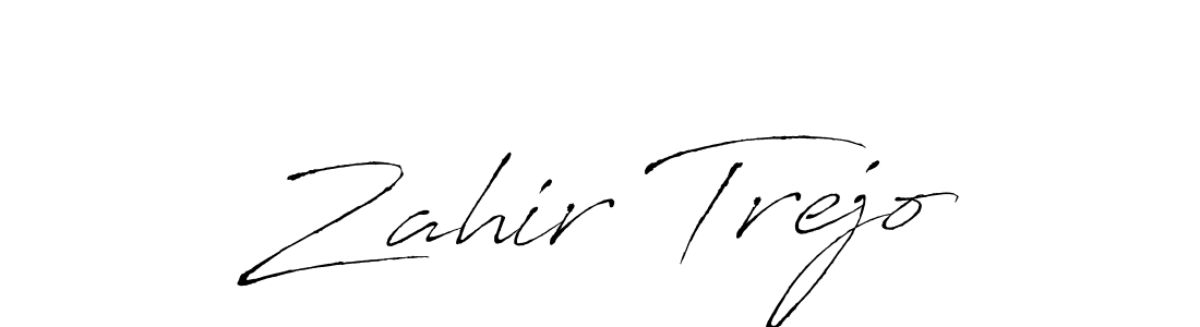 Zahir Trejo stylish signature style. Best Handwritten Sign (Antro_Vectra) for my name. Handwritten Signature Collection Ideas for my name Zahir Trejo. Zahir Trejo signature style 6 images and pictures png
