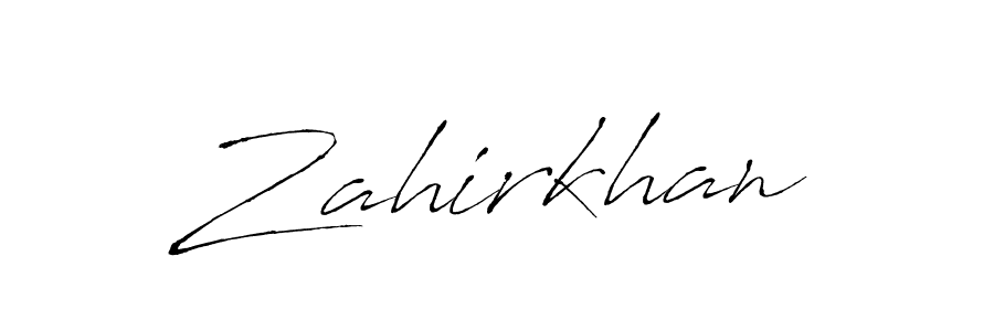 Use a signature maker to create a handwritten signature online. With this signature software, you can design (Antro_Vectra) your own signature for name Zahirkhan. Zahirkhan signature style 6 images and pictures png