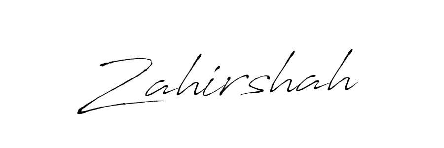 How to make Zahirshah signature? Antro_Vectra is a professional autograph style. Create handwritten signature for Zahirshah name. Zahirshah signature style 6 images and pictures png