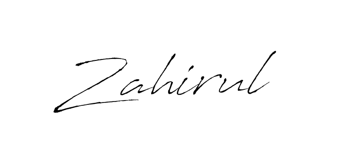 Zahirul stylish signature style. Best Handwritten Sign (Antro_Vectra) for my name. Handwritten Signature Collection Ideas for my name Zahirul. Zahirul signature style 6 images and pictures png