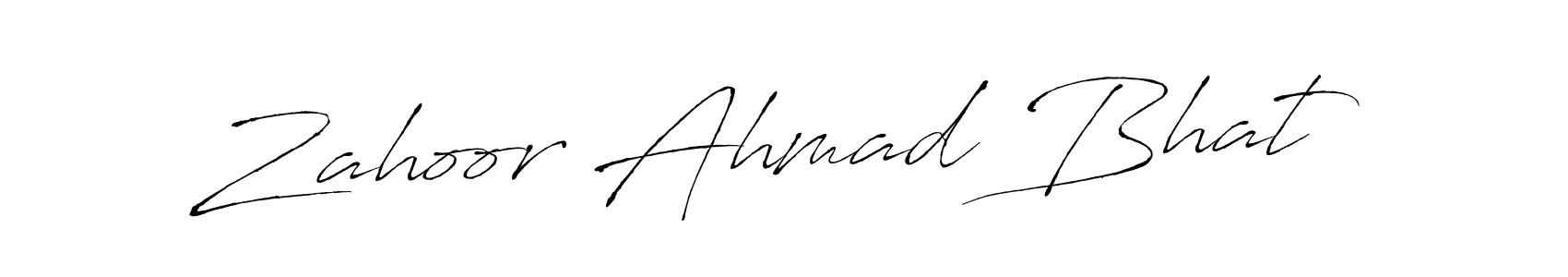 Use a signature maker to create a handwritten signature online. With this signature software, you can design (Antro_Vectra) your own signature for name Zahoor Ahmad Bhat. Zahoor Ahmad Bhat signature style 6 images and pictures png