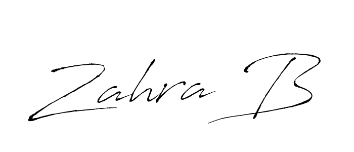 if you are searching for the best signature style for your name Zahra B. so please give up your signature search. here we have designed multiple signature styles  using Antro_Vectra. Zahra B signature style 6 images and pictures png