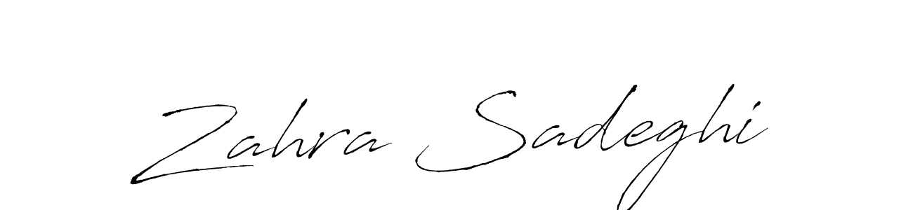 You can use this online signature creator to create a handwritten signature for the name Zahra Sadeghi. This is the best online autograph maker. Zahra Sadeghi signature style 6 images and pictures png