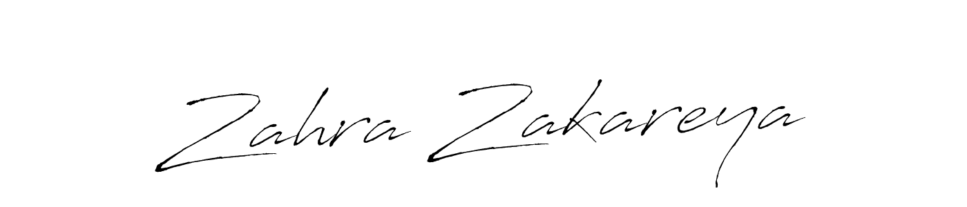 Create a beautiful signature design for name Zahra Zakareya. With this signature (Antro_Vectra) fonts, you can make a handwritten signature for free. Zahra Zakareya signature style 6 images and pictures png
