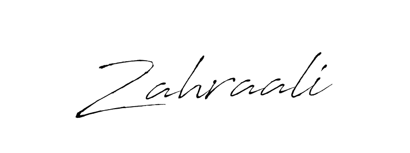 How to make Zahraali signature? Antro_Vectra is a professional autograph style. Create handwritten signature for Zahraali name. Zahraali signature style 6 images and pictures png