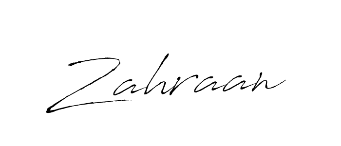 Use a signature maker to create a handwritten signature online. With this signature software, you can design (Antro_Vectra) your own signature for name Zahraan. Zahraan signature style 6 images and pictures png