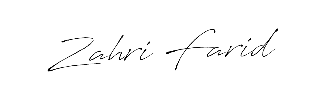 Also we have Zahri Farid name is the best signature style. Create professional handwritten signature collection using Antro_Vectra autograph style. Zahri Farid signature style 6 images and pictures png