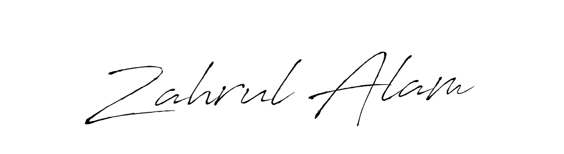 You should practise on your own different ways (Antro_Vectra) to write your name (Zahrul Alam) in signature. don't let someone else do it for you. Zahrul Alam signature style 6 images and pictures png