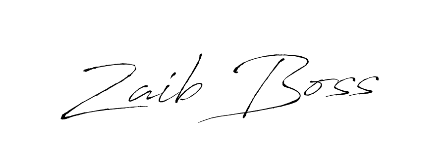 How to make Zaib Boss signature? Antro_Vectra is a professional autograph style. Create handwritten signature for Zaib Boss name. Zaib Boss signature style 6 images and pictures png