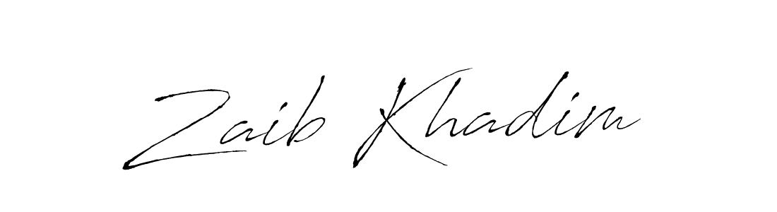 Make a beautiful signature design for name Zaib Khadim. Use this online signature maker to create a handwritten signature for free. Zaib Khadim signature style 6 images and pictures png