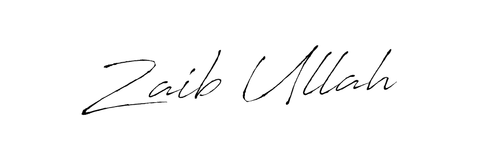 How to make Zaib Ullah signature? Antro_Vectra is a professional autograph style. Create handwritten signature for Zaib Ullah name. Zaib Ullah signature style 6 images and pictures png