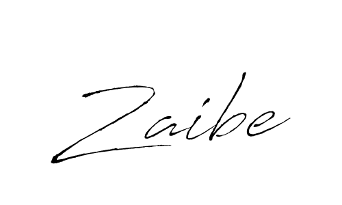 Design your own signature with our free online signature maker. With this signature software, you can create a handwritten (Antro_Vectra) signature for name Zaibe. Zaibe signature style 6 images and pictures png