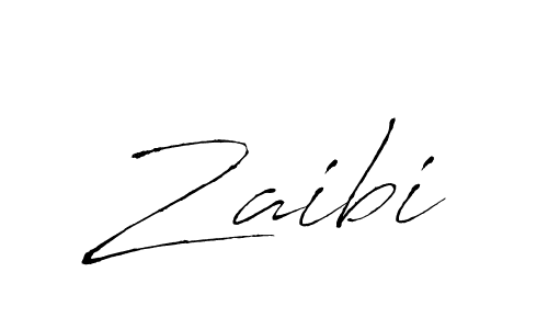 Make a beautiful signature design for name Zaibi. With this signature (Antro_Vectra) style, you can create a handwritten signature for free. Zaibi signature style 6 images and pictures png