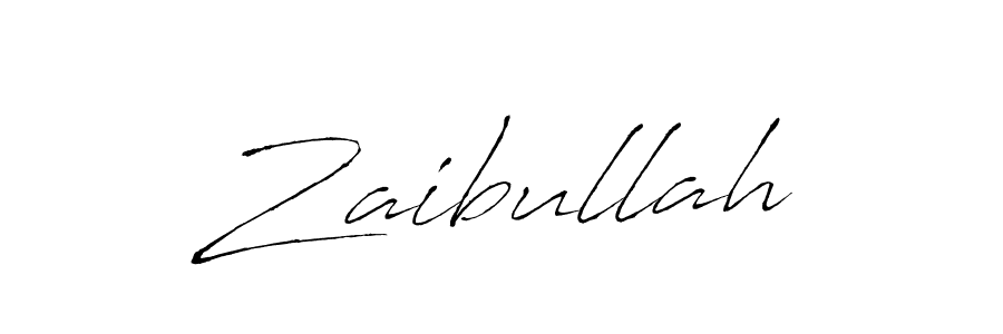 Make a beautiful signature design for name Zaibullah. With this signature (Antro_Vectra) style, you can create a handwritten signature for free. Zaibullah signature style 6 images and pictures png