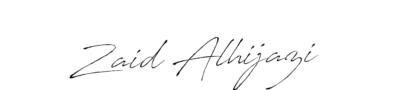 You should practise on your own different ways (Antro_Vectra) to write your name (Zaid Alhijazi) in signature. don't let someone else do it for you. Zaid Alhijazi signature style 6 images and pictures png