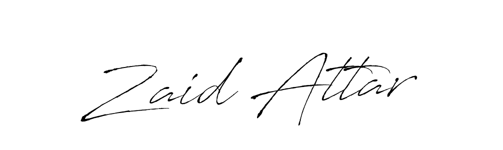 Make a beautiful signature design for name Zaid Attar. Use this online signature maker to create a handwritten signature for free. Zaid Attar signature style 6 images and pictures png
