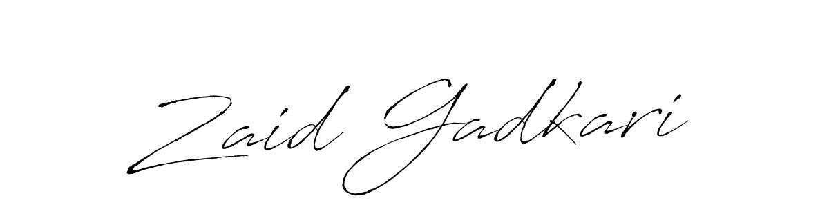 Also You can easily find your signature by using the search form. We will create Zaid Gadkari name handwritten signature images for you free of cost using Antro_Vectra sign style. Zaid Gadkari signature style 6 images and pictures png