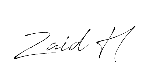 Also You can easily find your signature by using the search form. We will create Zaid H name handwritten signature images for you free of cost using Antro_Vectra sign style. Zaid H signature style 6 images and pictures png