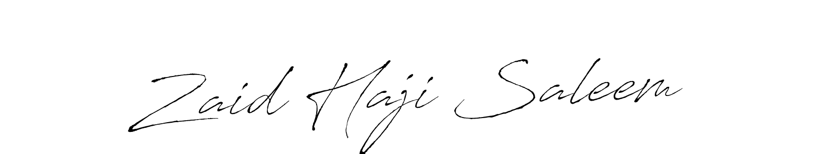 How to make Zaid Haji Saleem signature? Antro_Vectra is a professional autograph style. Create handwritten signature for Zaid Haji Saleem name. Zaid Haji Saleem signature style 6 images and pictures png