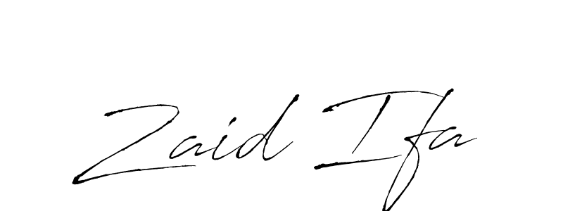 Design your own signature with our free online signature maker. With this signature software, you can create a handwritten (Antro_Vectra) signature for name Zaid Ifa. Zaid Ifa signature style 6 images and pictures png