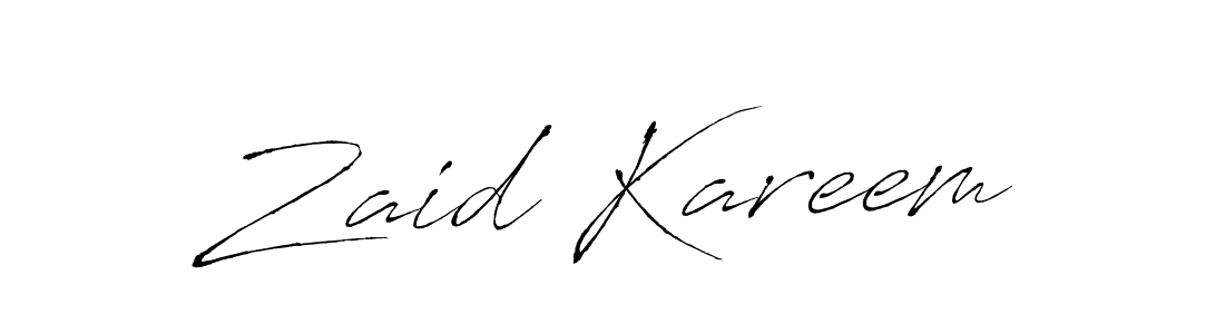 if you are searching for the best signature style for your name Zaid Kareem. so please give up your signature search. here we have designed multiple signature styles  using Antro_Vectra. Zaid Kareem signature style 6 images and pictures png