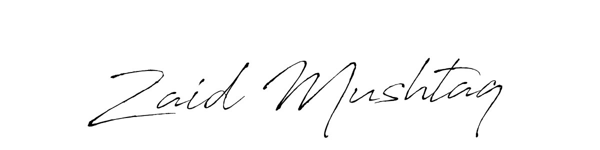 Zaid Mushtaq stylish signature style. Best Handwritten Sign (Antro_Vectra) for my name. Handwritten Signature Collection Ideas for my name Zaid Mushtaq. Zaid Mushtaq signature style 6 images and pictures png