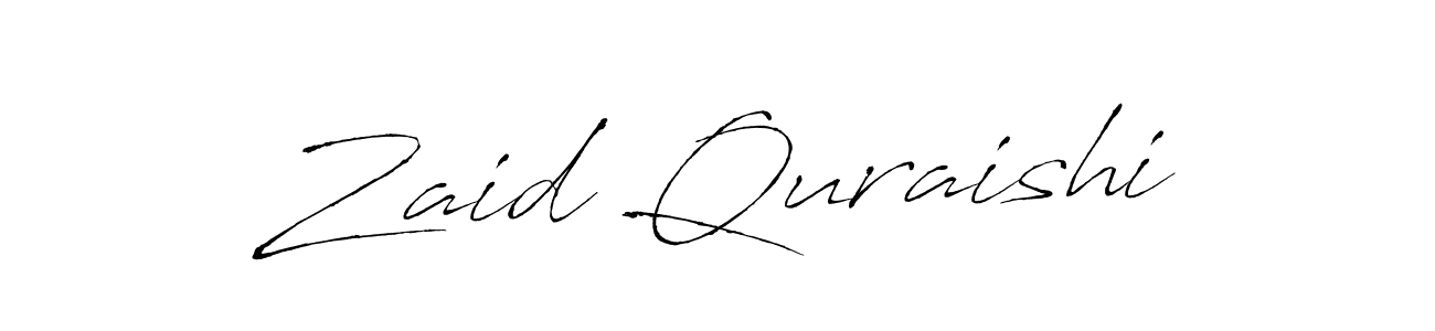 Design your own signature with our free online signature maker. With this signature software, you can create a handwritten (Antro_Vectra) signature for name Zaid Quraishi. Zaid Quraishi signature style 6 images and pictures png