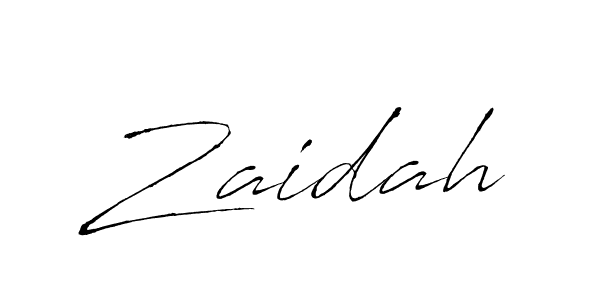 How to make Zaidah signature? Antro_Vectra is a professional autograph style. Create handwritten signature for Zaidah name. Zaidah signature style 6 images and pictures png