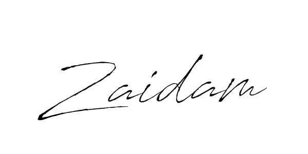 Zaidam stylish signature style. Best Handwritten Sign (Antro_Vectra) for my name. Handwritten Signature Collection Ideas for my name Zaidam. Zaidam signature style 6 images and pictures png