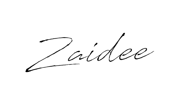 Also we have Zaidee name is the best signature style. Create professional handwritten signature collection using Antro_Vectra autograph style. Zaidee signature style 6 images and pictures png