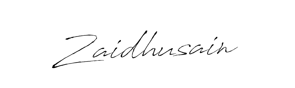 Zaidhusain stylish signature style. Best Handwritten Sign (Antro_Vectra) for my name. Handwritten Signature Collection Ideas for my name Zaidhusain. Zaidhusain signature style 6 images and pictures png