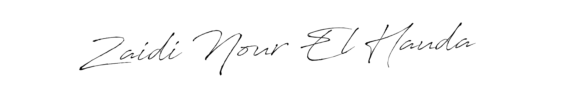 Use a signature maker to create a handwritten signature online. With this signature software, you can design (Antro_Vectra) your own signature for name Zaidi Nour El Hauda. Zaidi Nour El Hauda signature style 6 images and pictures png
