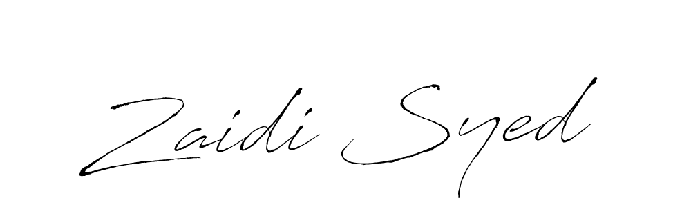 The best way (Antro_Vectra) to make a short signature is to pick only two or three words in your name. The name Zaidi Syed include a total of six letters. For converting this name. Zaidi Syed signature style 6 images and pictures png