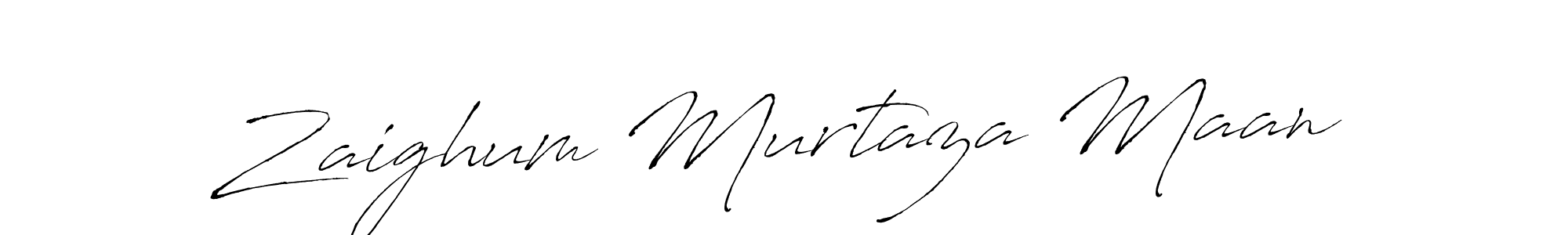 Make a beautiful signature design for name Zaighum Murtaza Maan. With this signature (Antro_Vectra) style, you can create a handwritten signature for free. Zaighum Murtaza Maan signature style 6 images and pictures png