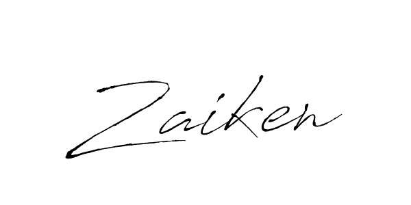 Make a beautiful signature design for name Zaiken. With this signature (Antro_Vectra) style, you can create a handwritten signature for free. Zaiken signature style 6 images and pictures png