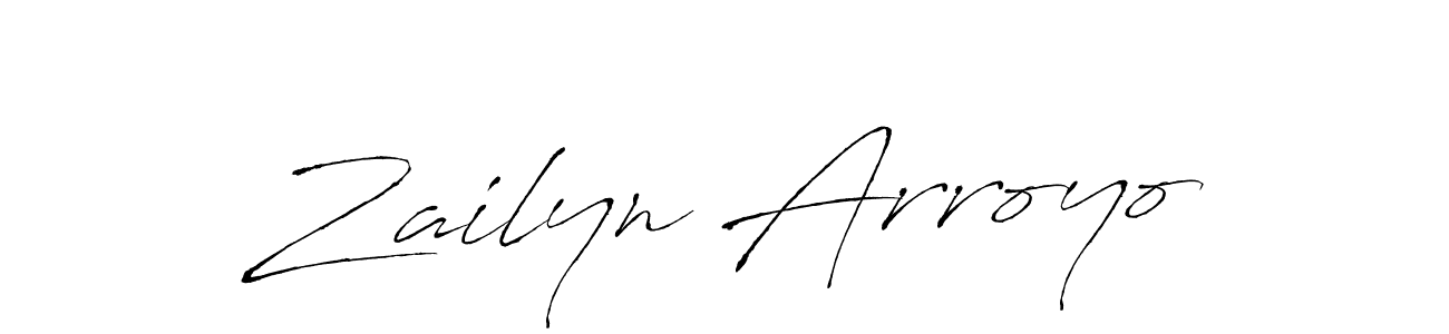 Make a beautiful signature design for name Zailyn Arroyo. With this signature (Antro_Vectra) style, you can create a handwritten signature for free. Zailyn Arroyo signature style 6 images and pictures png